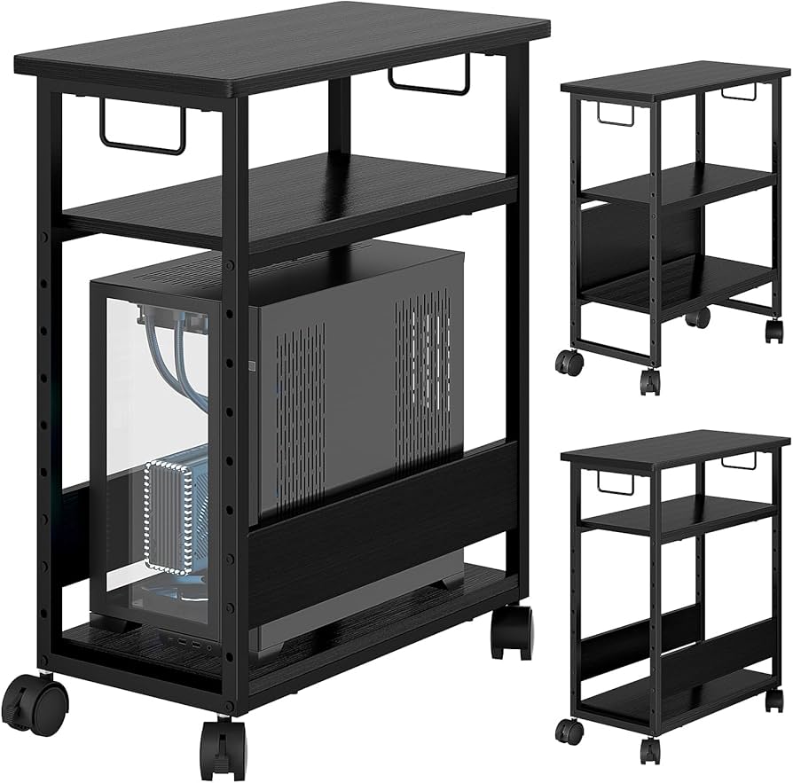 Amazon.co.jp: MIYOKI パソコンワゴン PCワゴン 複合機ラック