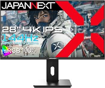 Amazon.co.jp: JAPANNEXT 28インチ IPSパネル搭載 144Hz/1ms(MPRT)対応