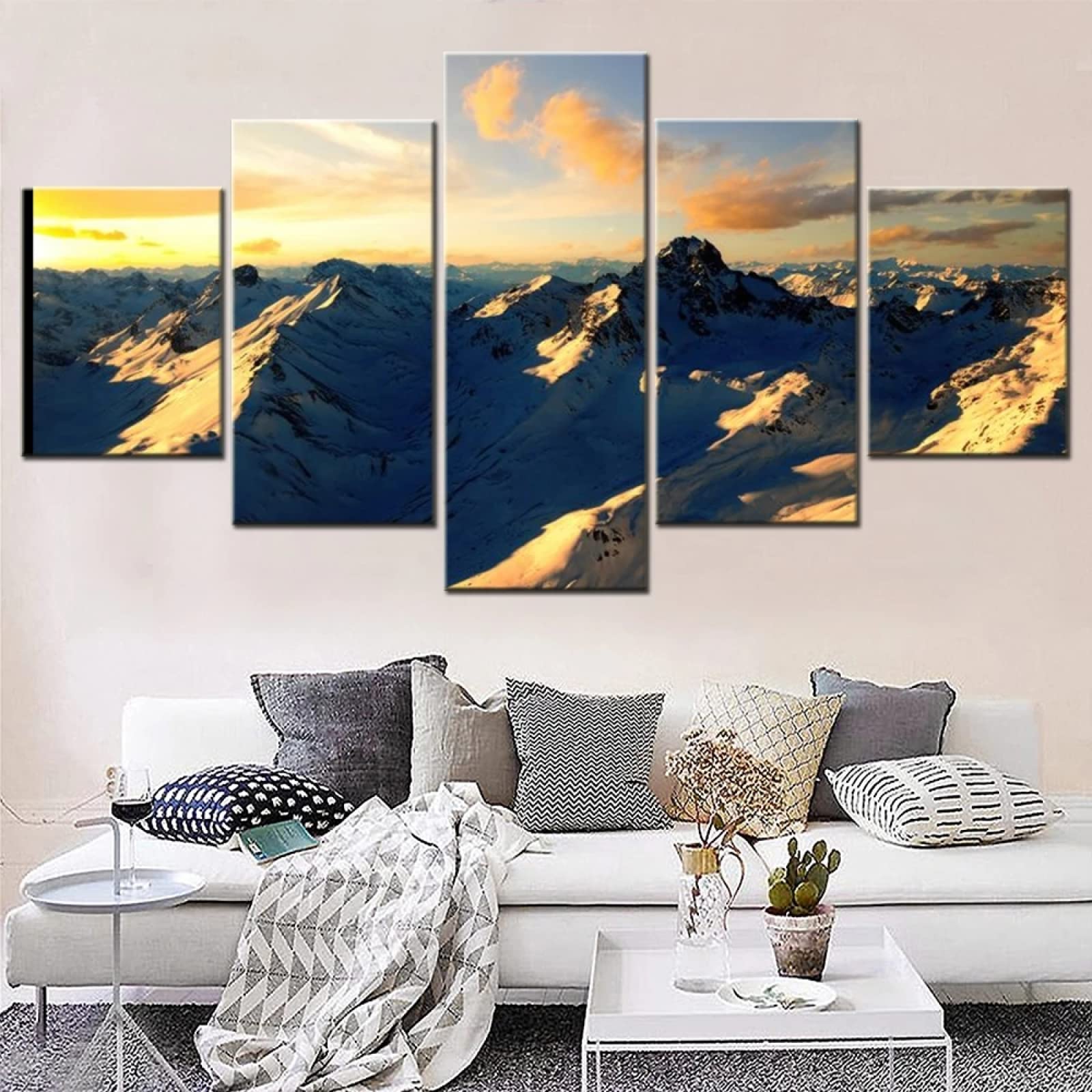 Amazon.co.jp: アートパネル 5枚セット飾り絵 ポスター 壁掛けアート
