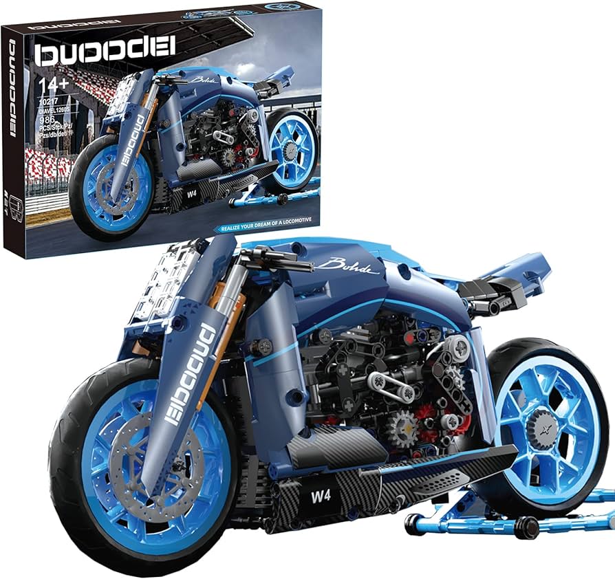 Amazon.co.jp: ZYLEGEN オートバイビルディングブロックキット、MOC