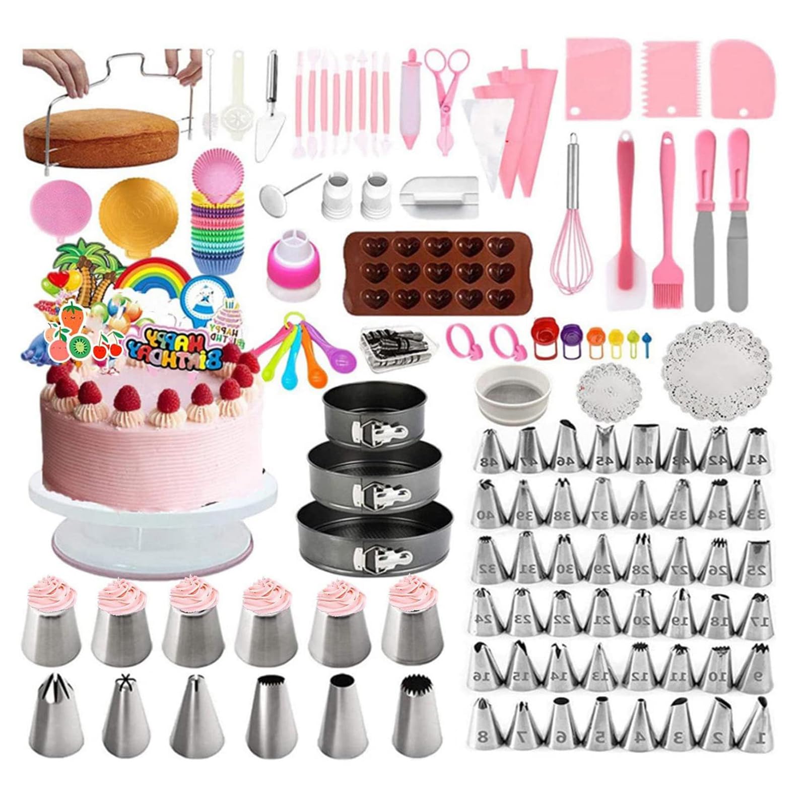 Amazon.co.jp: 464点セット ケーキ手作り工具 お菓子作り道具 ケーキ