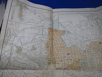 Amazon.co.jp: 戦前古地図『最新上海地図』1枚 昭和7年刊 1万2千分の一