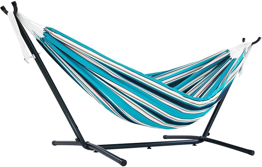 Amazon.com : Vivere Double Sunbrella Hammock with Space-Saving