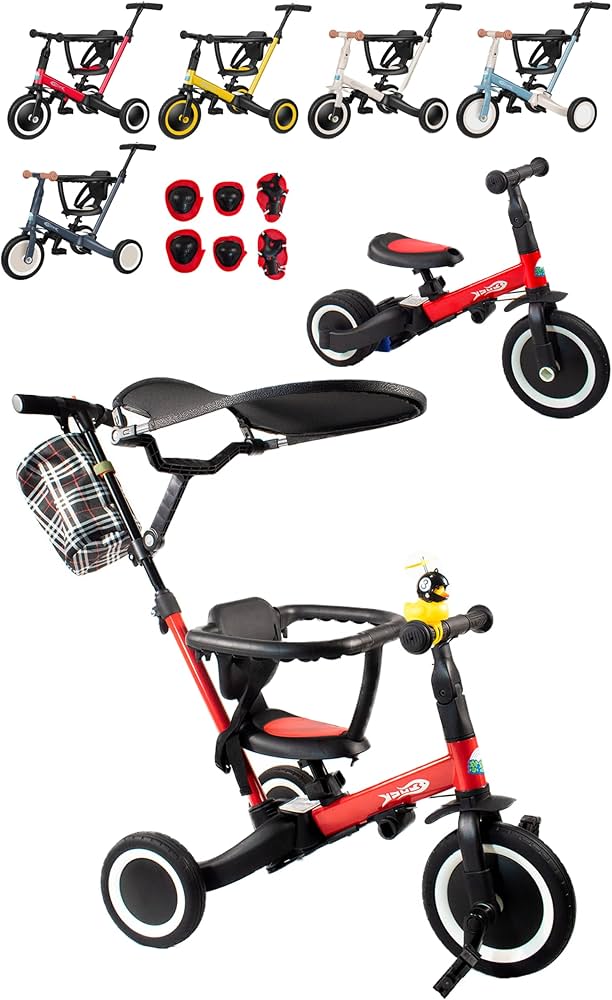 Amazon.co.jp: 【RE:VOLTAGE】 三輪車 手押し棒付 日除け 【子育て推奨