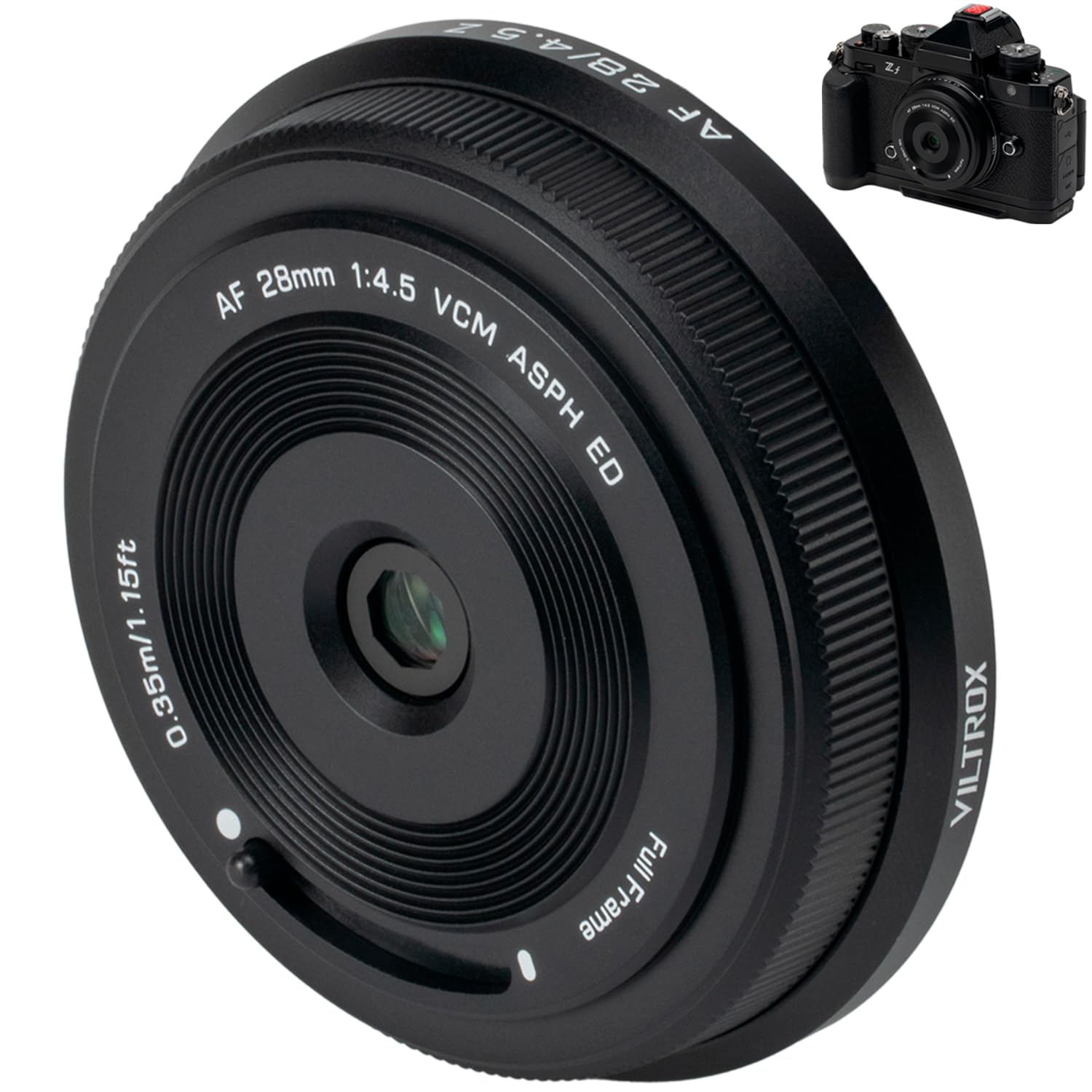 Amazon.co.jp: VILTROX 28mm F4.5 Z ニコン Zマウントレンズ用、AF