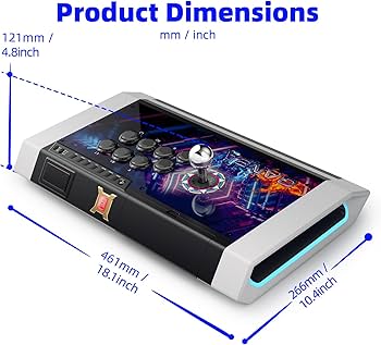 qanba Q3 Obsidian Silent Arcade Joystick Multifunction Edition for