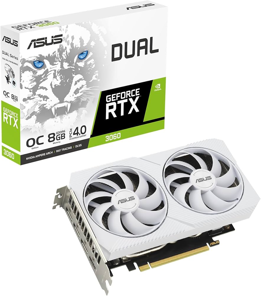 Amazon | ASUS Dual GeForce RTX™ 3060 ホワイト OCエディション 8GB