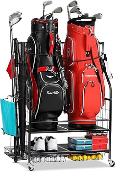 Amazon.co.jp: FHXZH ゴルフバッグ収納 ガレージオーガナイザー