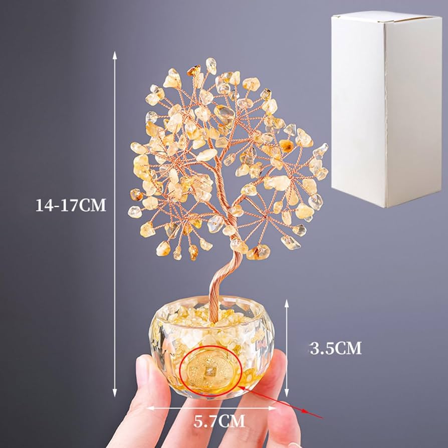 Amazon.co.jp: JAnjiaLxY 天然石 置物 クリスタル 木 玄関 インテリア