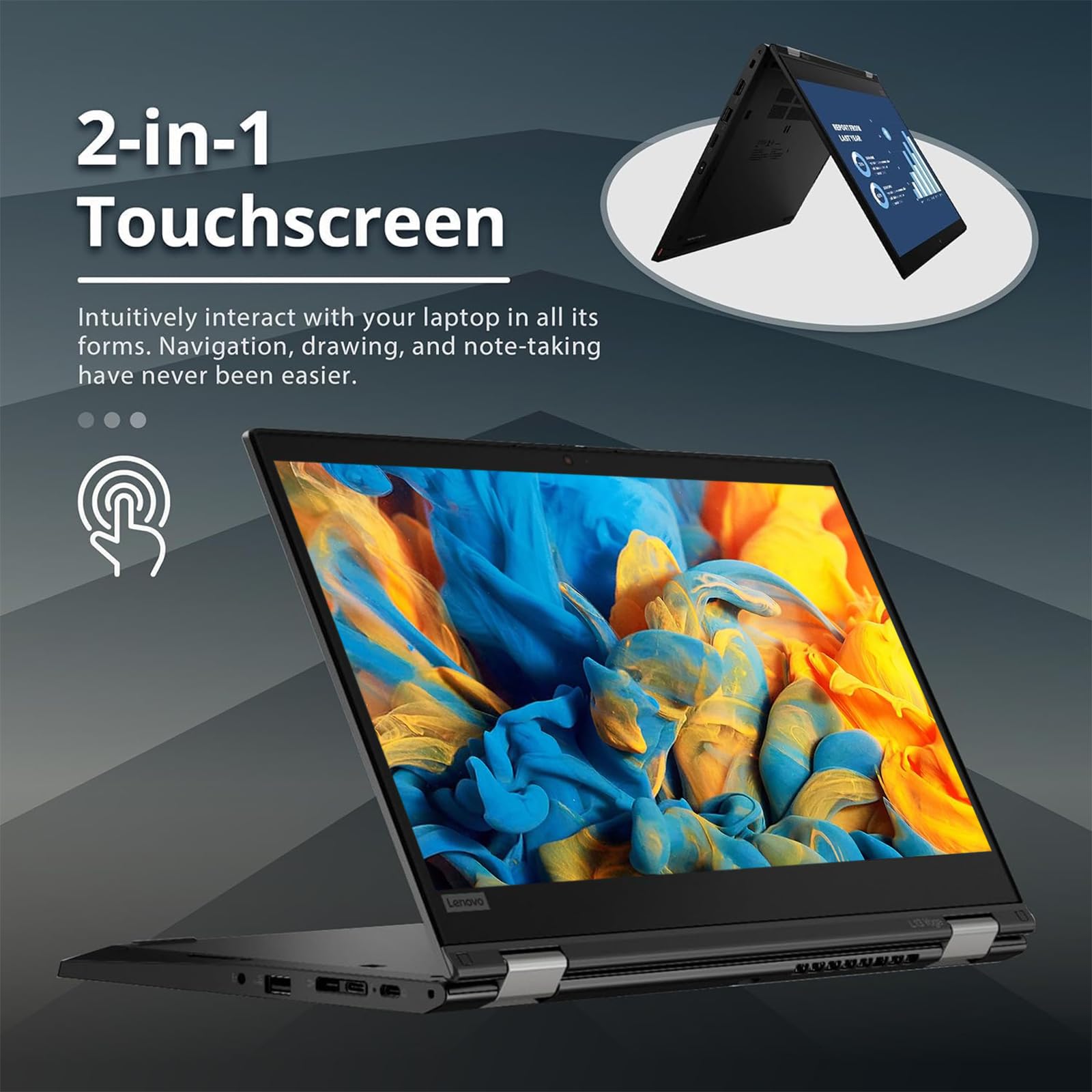 Amazon.com: Lenovo ThinkPad L13 Yoga Gen 2 Laptop 2in1 Touchscreen