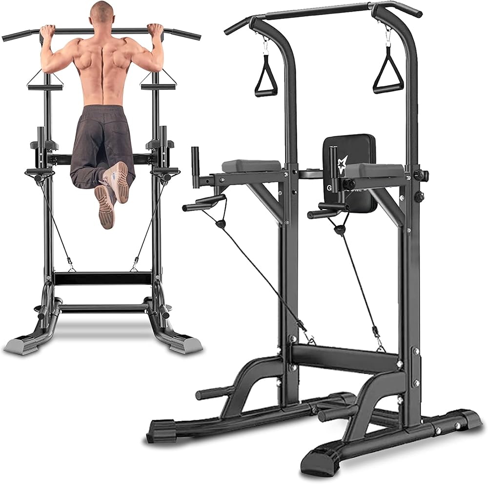 Amazon.co.jp: GOGOJUMP 懸垂マシン 耐荷重180kg 11段階高さ調整 多