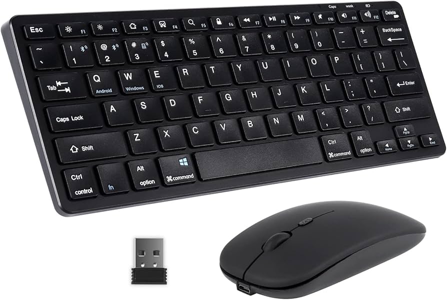 Amazon | Bluetoothキーボードマウスセット 2.4GHz USBワイヤレス 3台