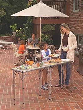 Amazon.com : Coleman 4-in-1 Outdoor Folding Table, Lightweight