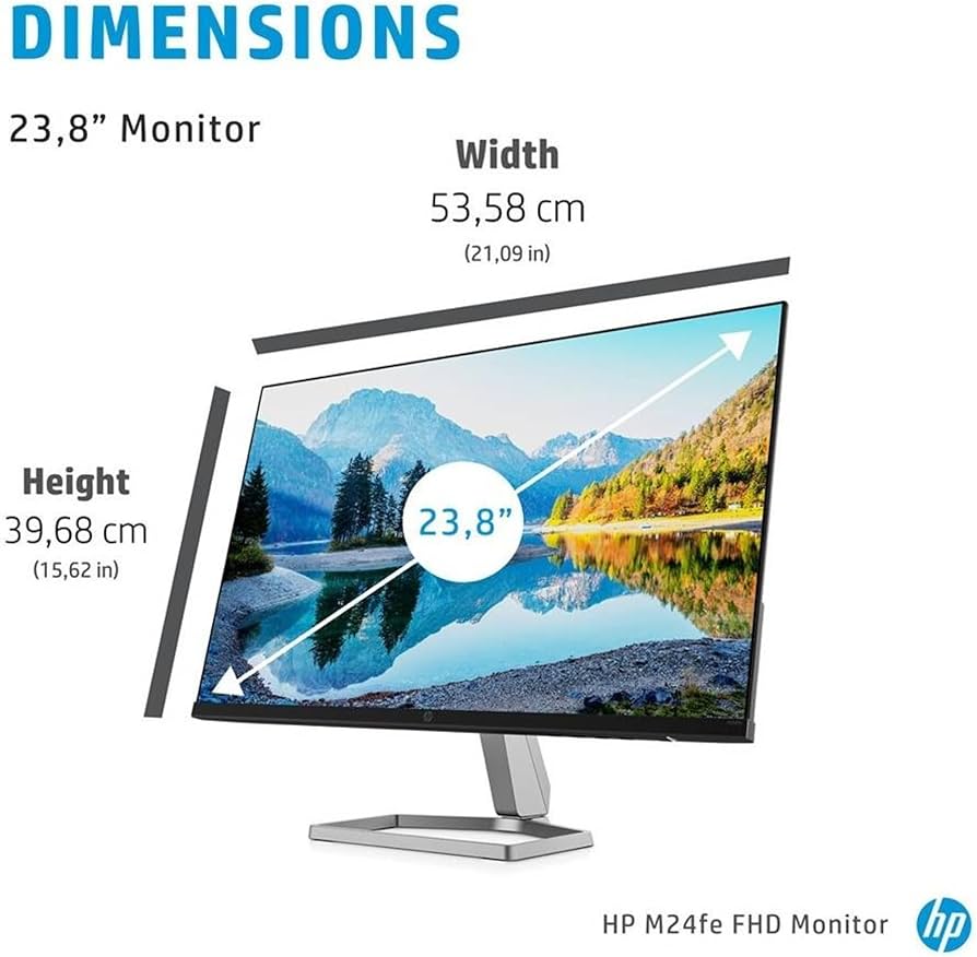 Amazon.com: HP M24fe FHD Monitor 23.8-inch IPS AMD FreeSync 5ms