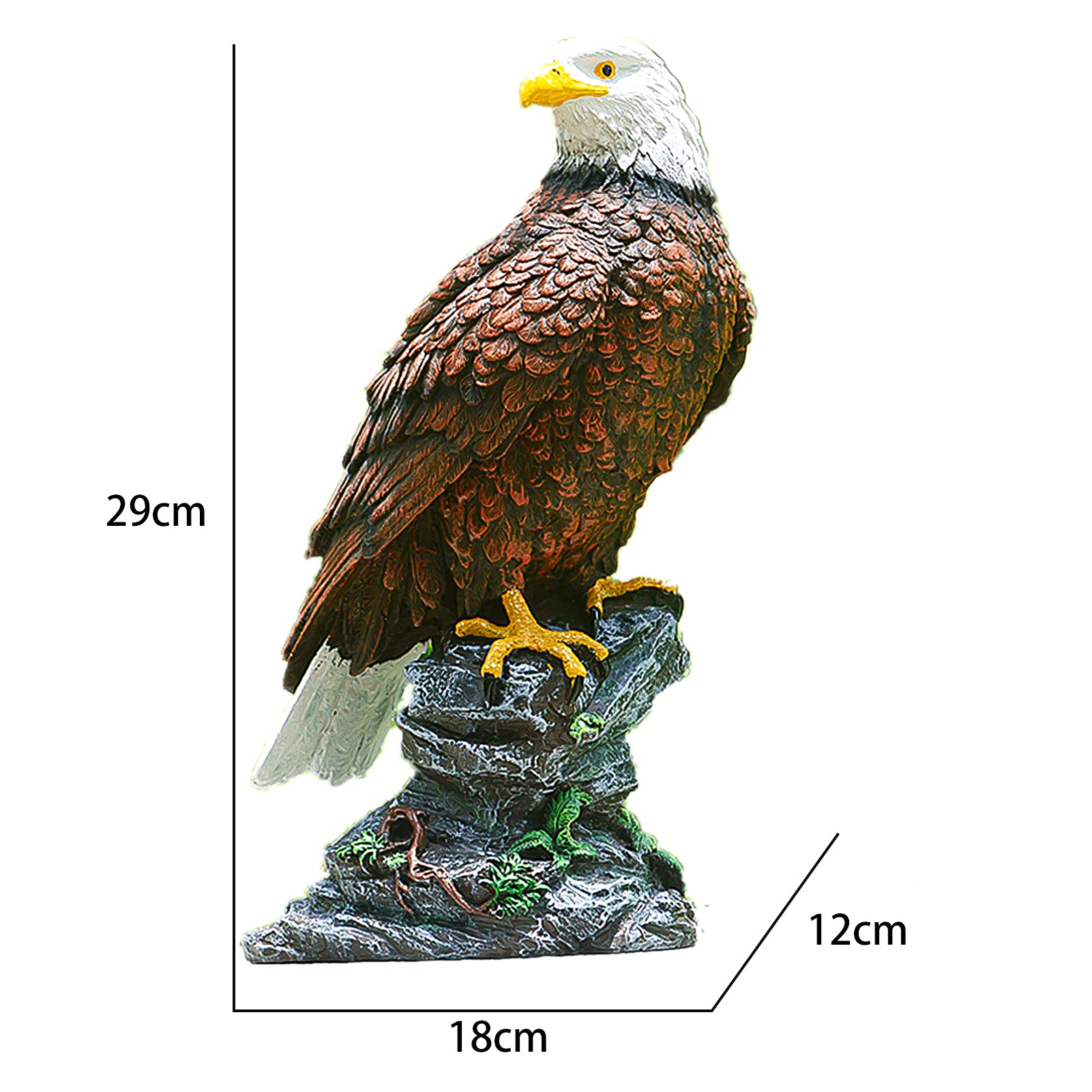 Amazon | PAEFIU 猛禽類最強 鷲 ワシ 鷹 置物 ミスターイーグル 防鳥