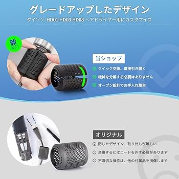 Amazon.co.jp: ヘアードライヤーフィルターメッシュをアップグレード