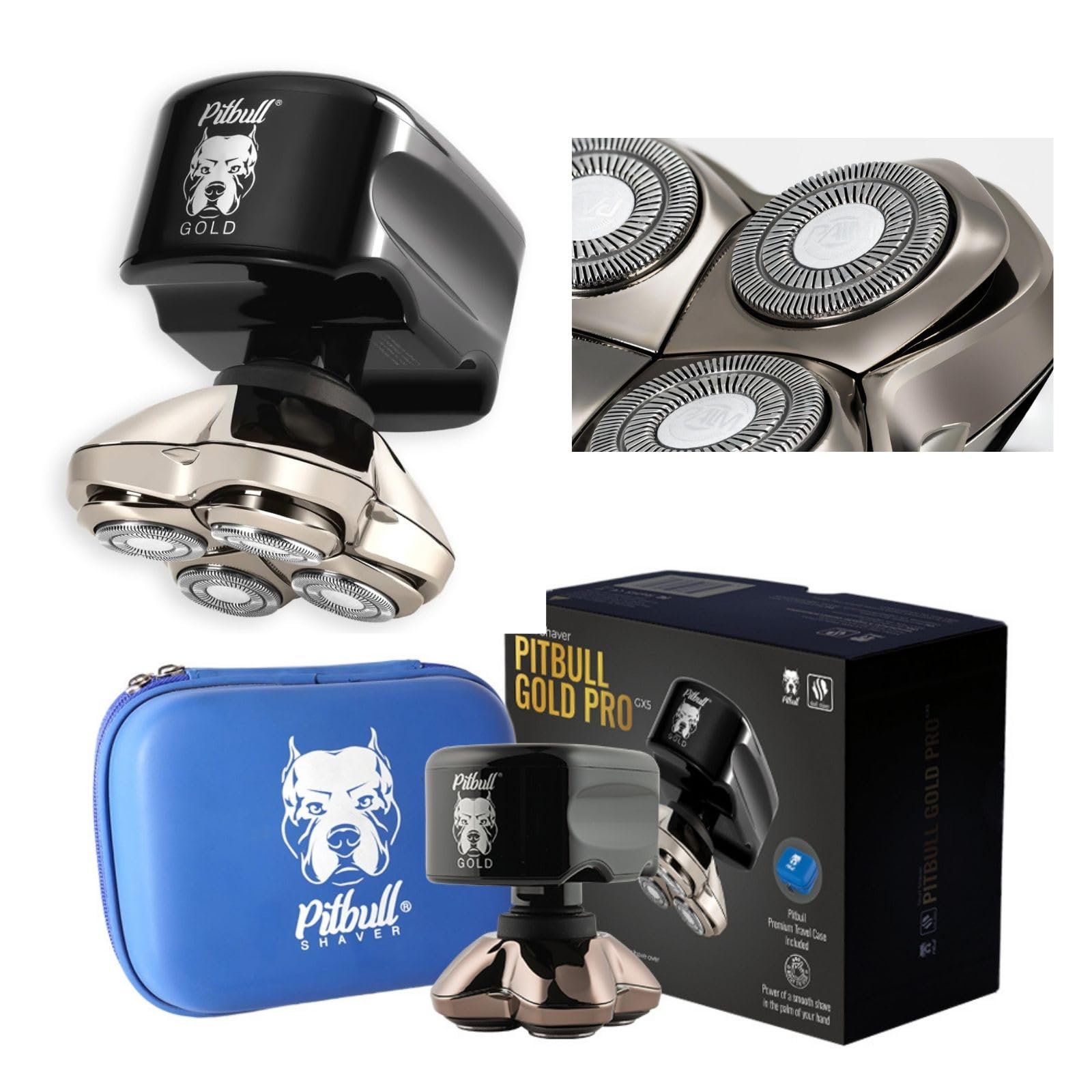 Amazon | スキンヘッド用シェーバー Skull Shaver Pitbull Gold PRO