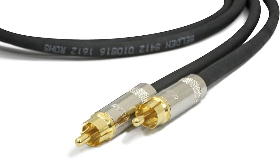 Amazon | プロケーブル 【米国製】BELDEN ベルデン 8412(黒) RCA-RCA