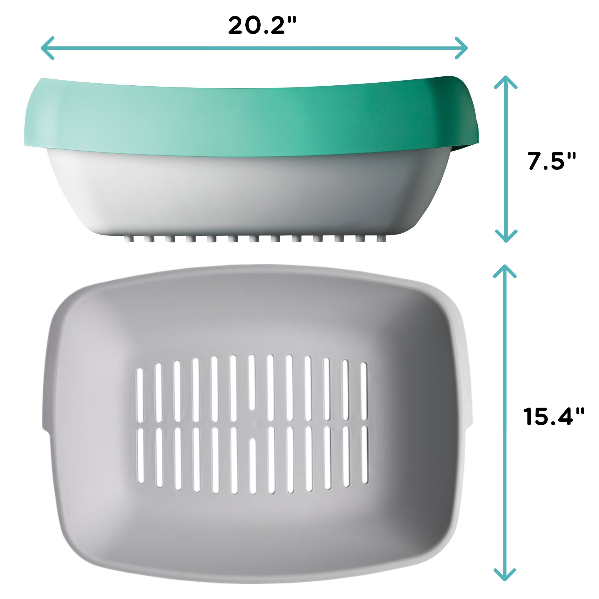 Luuup Litter Box - 3 Sifting Tray Cat Litter Box is Antimicrobial