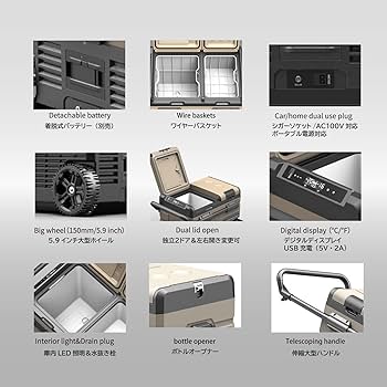 Amazon.co.jp: 【在庫一掃セール】 ポータブル冷蔵庫 車載冷蔵庫 冷凍