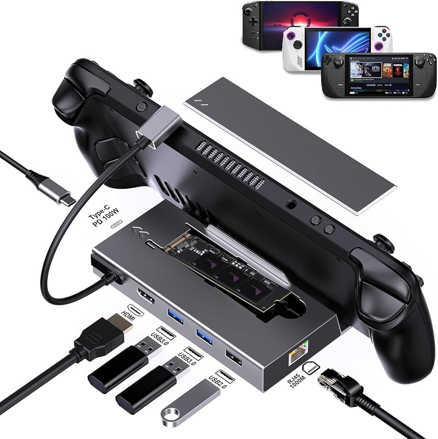 Amazon.com: GKI Steam Deck Dock with M.2 NVMe SSD, 7-in-1 Docking