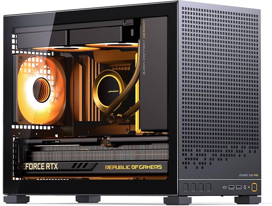 Amazon.co.jp: JONSBO D32 PRO Micro-ATX PCケース、互換性の高いミニ