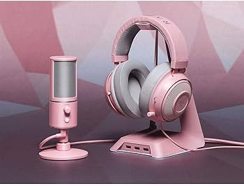 Amazon.co.jp: Razer Base Station Chroma Quartz Pink ヘッドホン