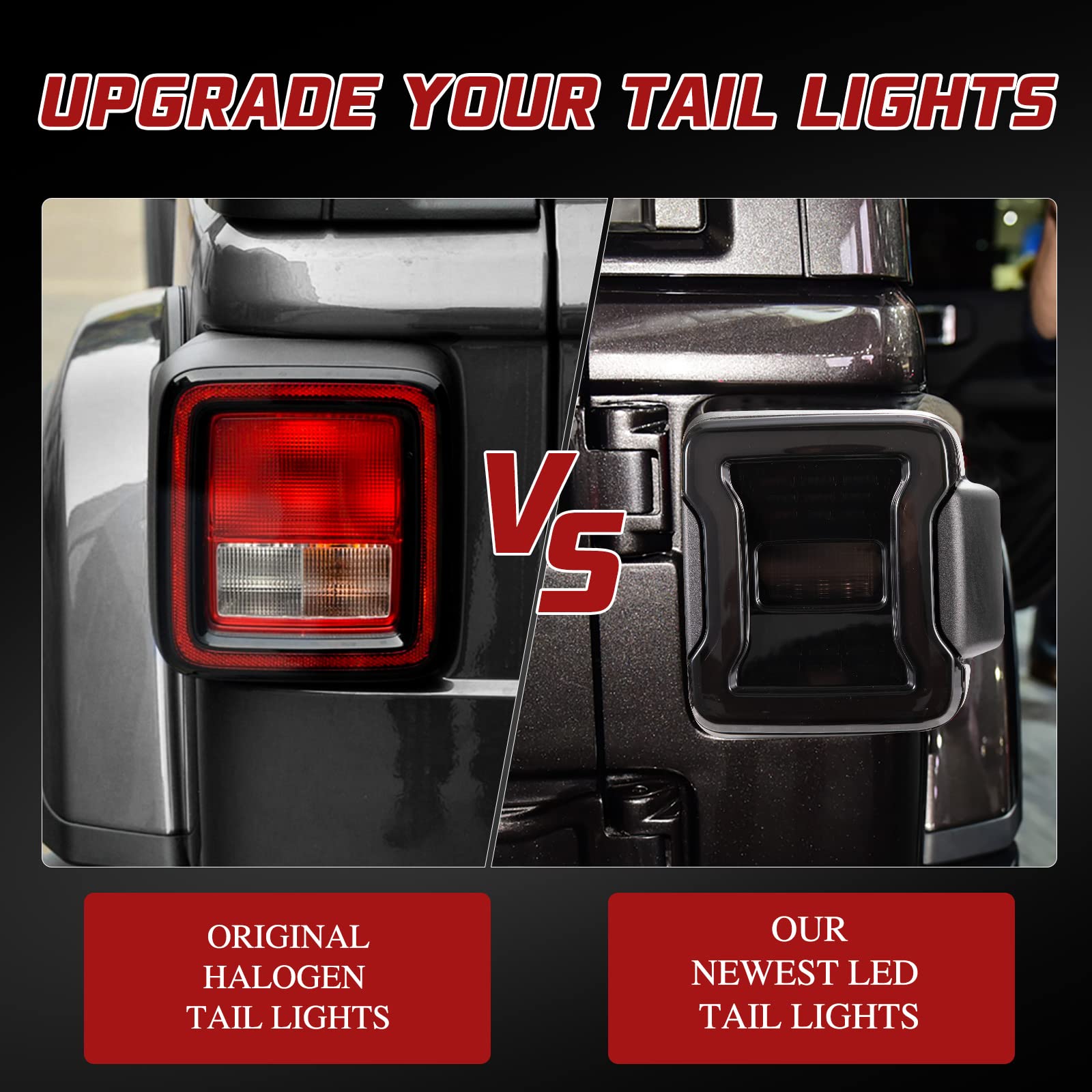 Amazon | BUNKER INDUST LED テールライト 交換用 2018-2025 ジープ