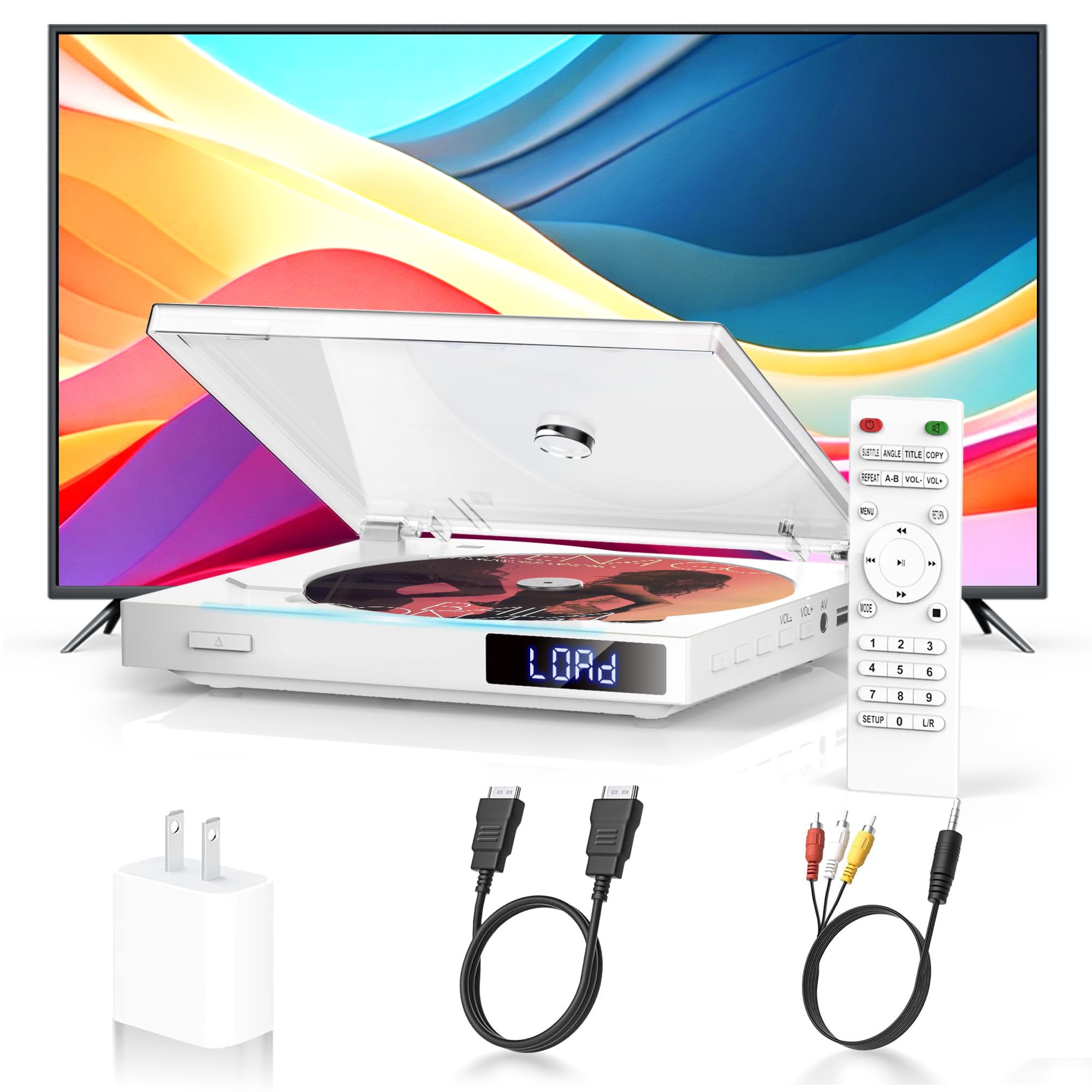 Amazon | スマートテレビ用ミニDVDプレーヤー、リージョンフリーDVD