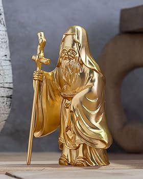 Amazon｜開運七福神 福禄寿 （金メッキ/24金）仏師：牧田秀雲 原型＿