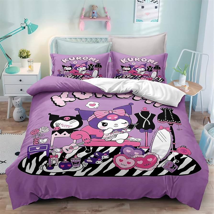 Amazon｜サンリオ クロミ 布団カバーセット 3点セット(掛け布団カバー