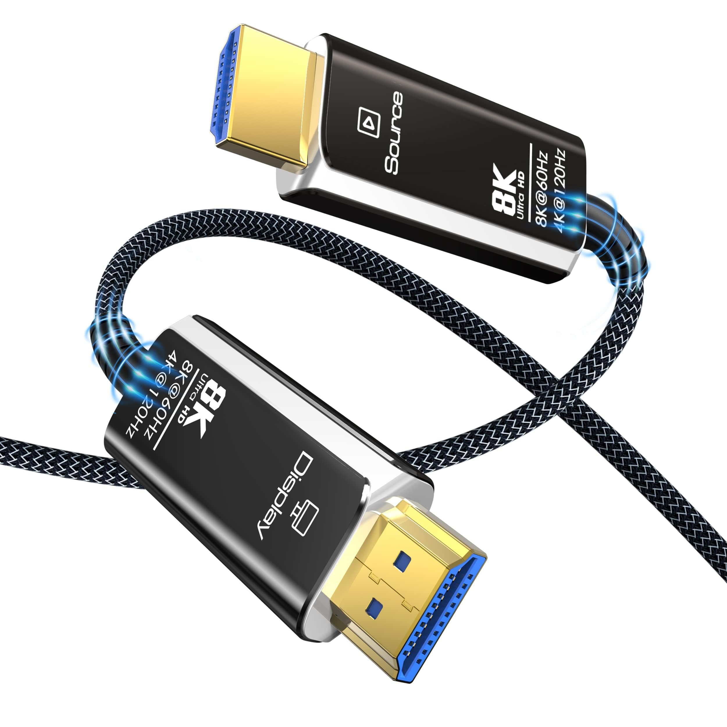 Amazon | 8K 光ファイバー HDMIケーブル 15M 超高速 48Gbps HDMI 2.1