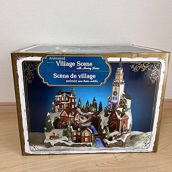 Amazon | コストコ Animated Village Scene クリスマス オルゴール