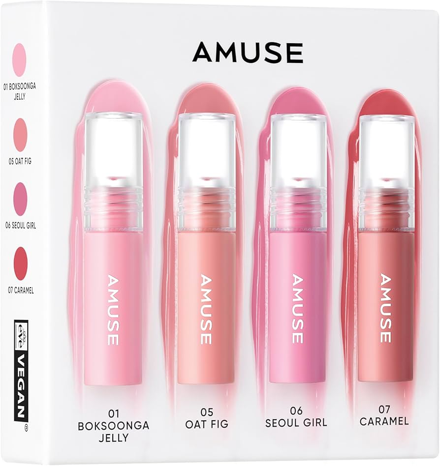 Amazon.co.jp: 【AMUSE公式】 【ミニジェルフィットティントセット(4個