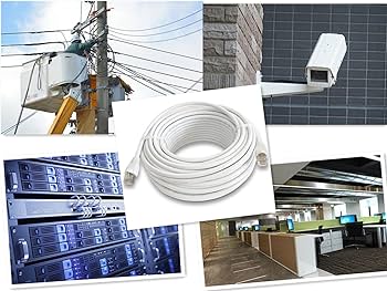 Amazon.co.jp: 100M ホワイト 屋外用 LANケーブル CAT5e 屋外仕様 2重