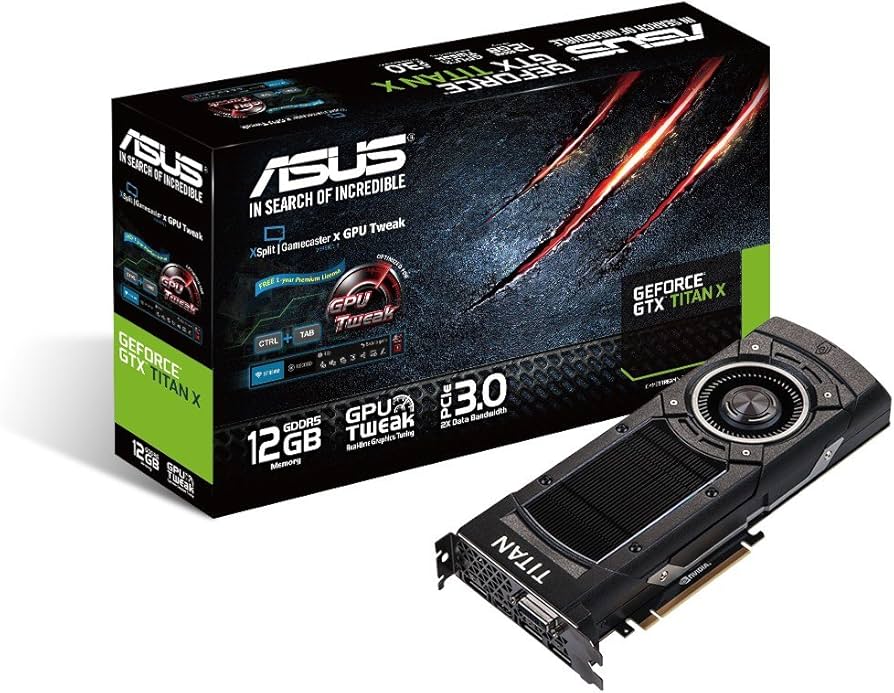 ASUS Placa de vídeo GeForce GTX TITAN X, 12GB GDDR5 384 bits, PCI