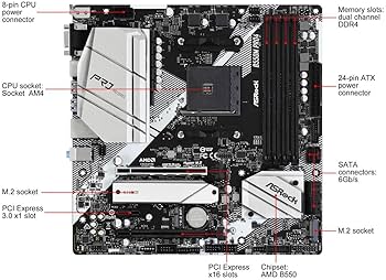 Amazon | ASRock AMD Ryzen 5000シリーズ(Soket AM4)対応 B550チップ