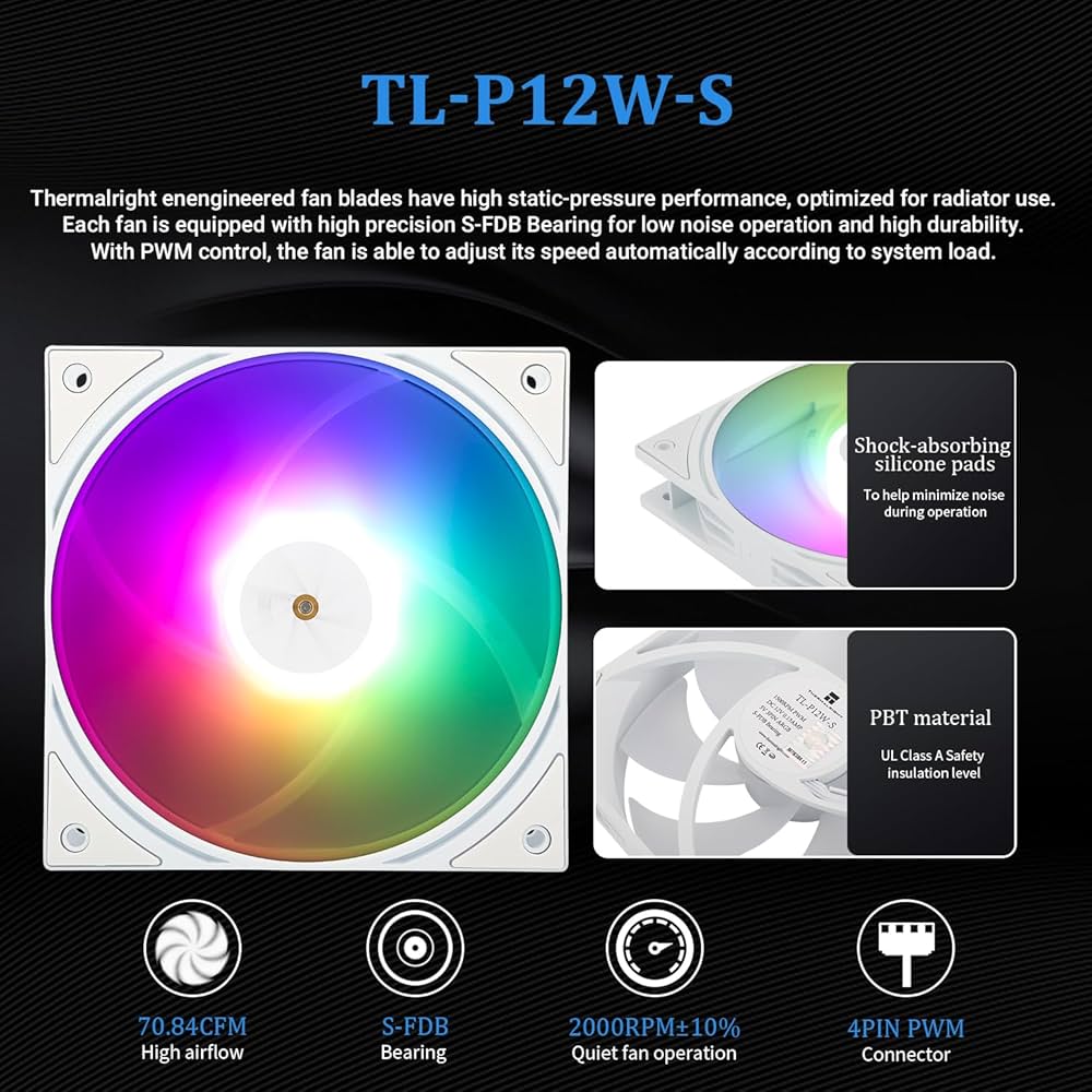 Amazon.co.jp: Thermalright FW360 Ultra ARGB ホワイト CPU AIO