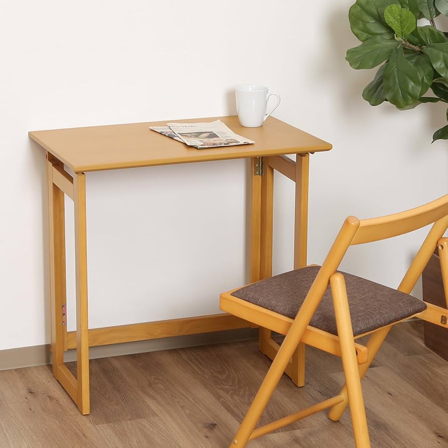 Amazon.co.jp: 不二貿易 折りたたみデスク コンパクト テーブル 完成品