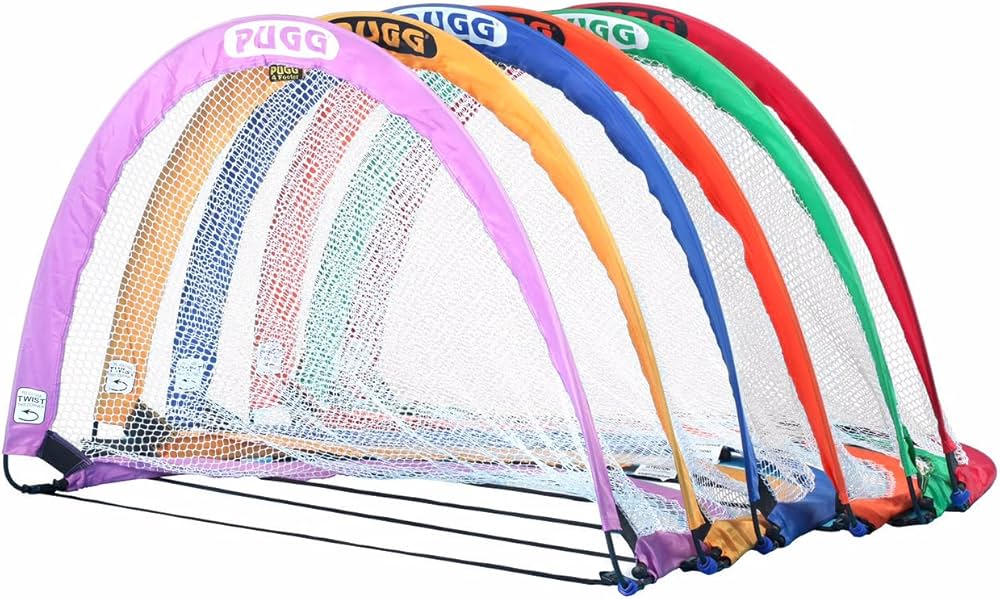 Amazon | PUGG 6フィート ポータブルサッカーゴールセット - 6個パック