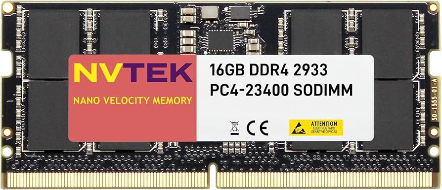 NVTEK 16GB (1X16GB) DDR4 2933MHZ PC4-23400 SODIMM 2Rx8 1.2V CL21