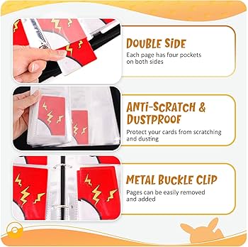 Amazon.com: GOROMA Card Binder 4-Pockets, 400 Pockets Card Holder