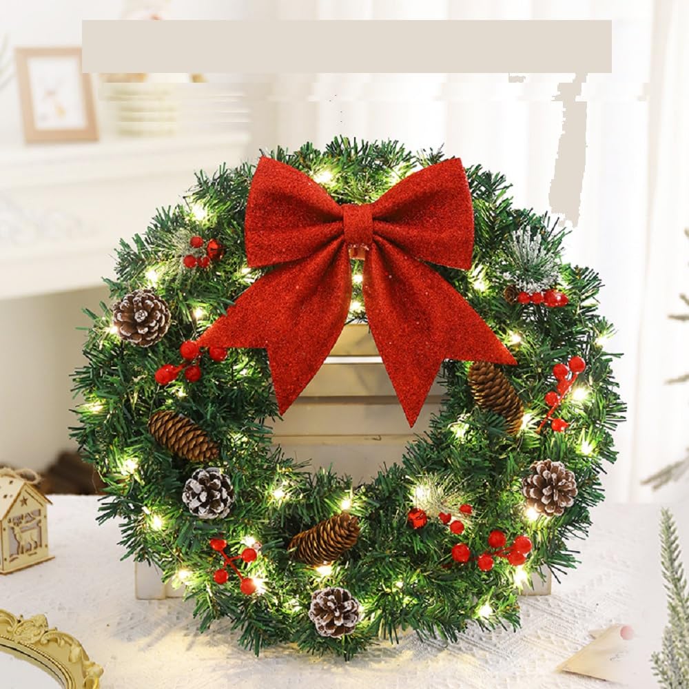 特大クリスマスリース 赤金装飾 直径約60cm