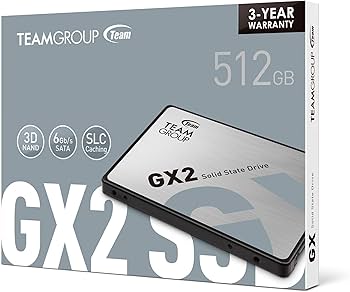 Amazon.com: TEAMGROUP GX2 512GB 3D NAND TLC 2.5 Inch SATA III
