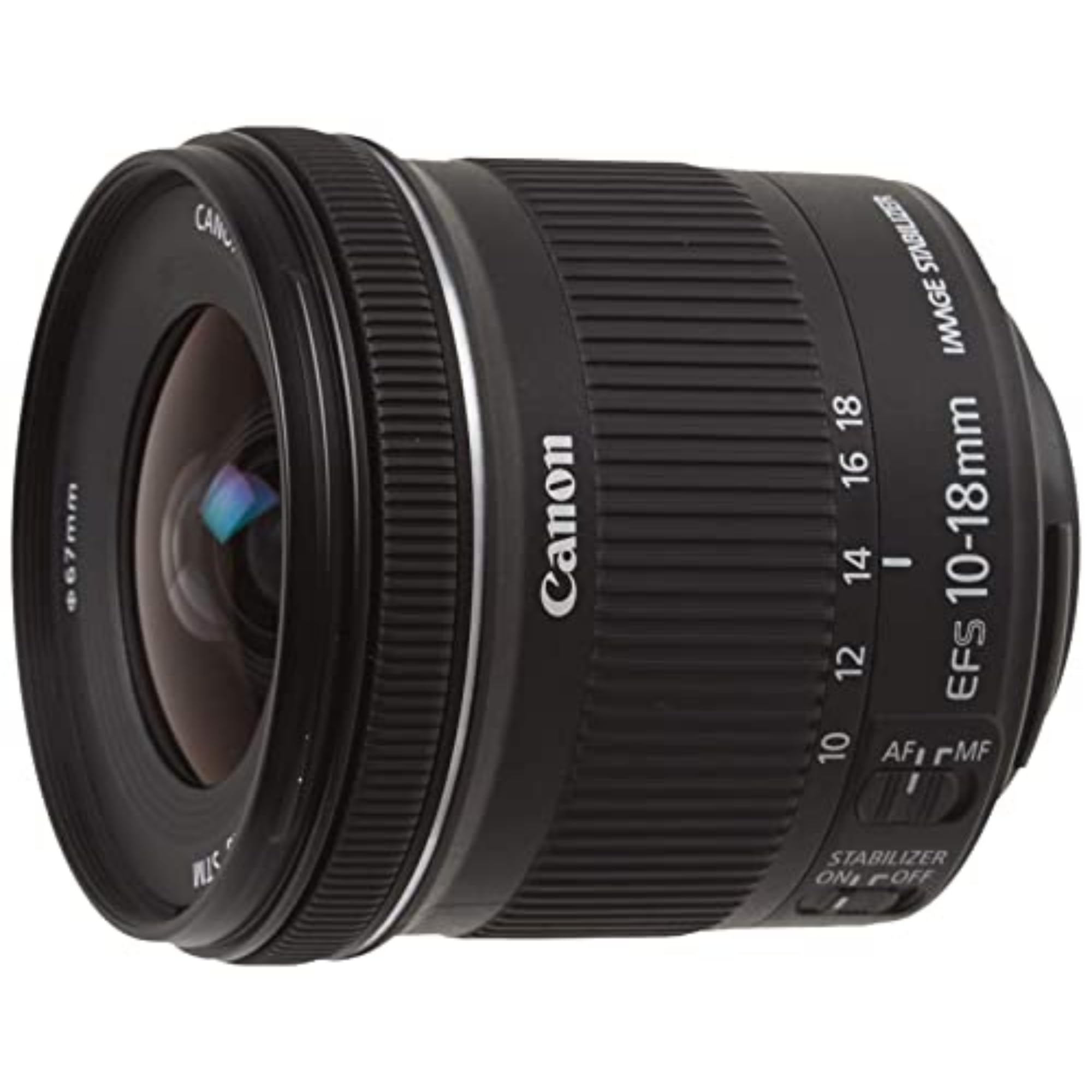 Amazon.com : Canon EF-S 10-18mm f/4.5-5.6 is STM Lens, Lens Only