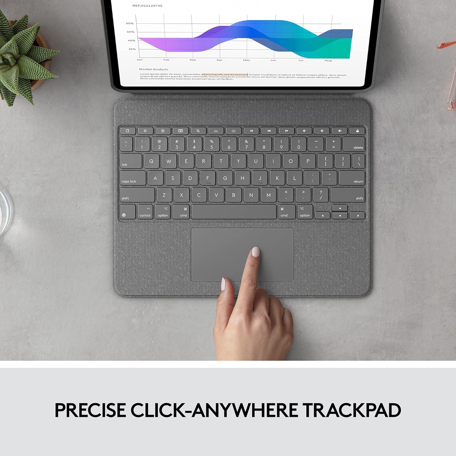 Amazon | Logitech Combo Touch iPad Pro 12.9インチ (第5世代、第6