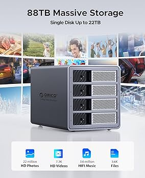 Amazon.co.jp: ORICO【RAID機能】HDD ケース 3.5インチ 4台 22TB*4 USB