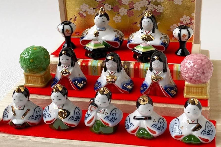 Amazon.com: Manekineko-Ai Hina Doll Ningyo Japanese Pottery Doll