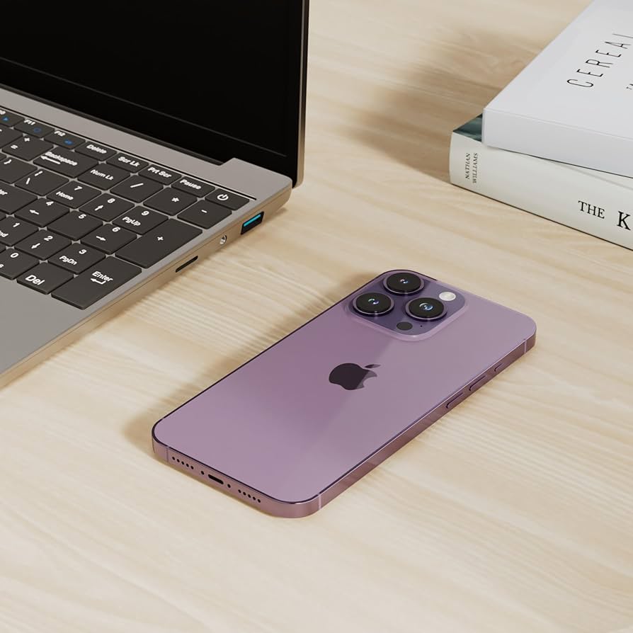 Apple iPhone 14 Pro, 1TB, Deep Purple - Unlocked (Renewed