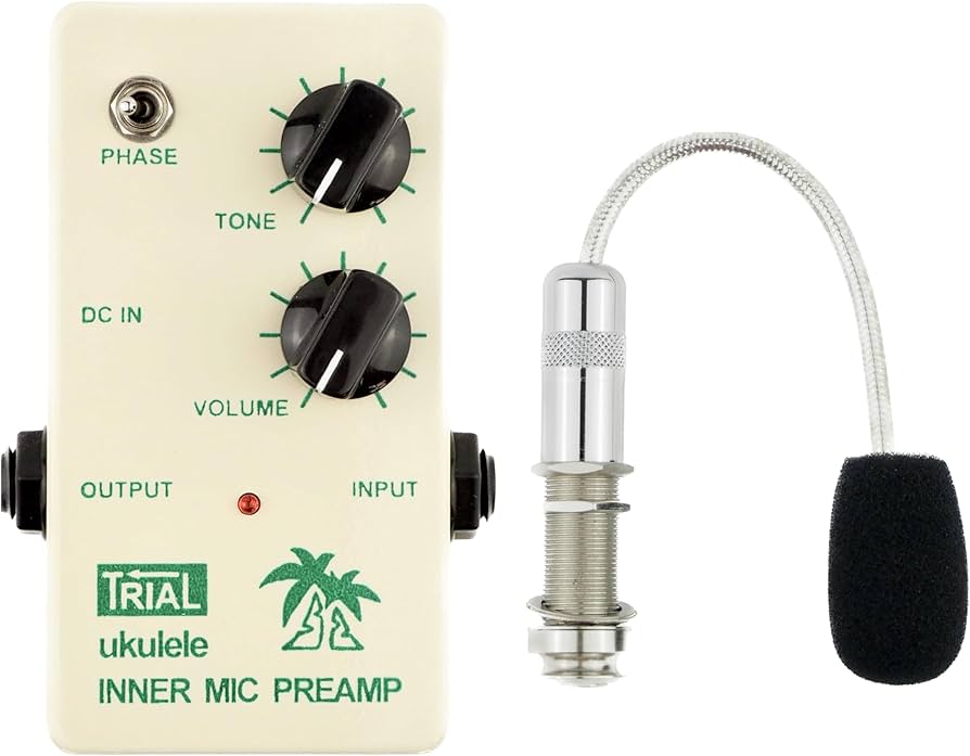 Amazon | TRIAL ukulele INNER MIC PREAMP ウクレレ用マイク